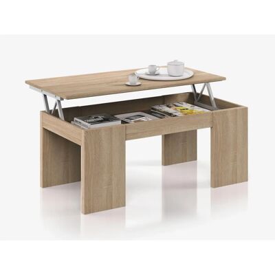 Mesa de centro elevable Duehome Kendra - Acabado en madera Mesa de centro elevable Duehome Kendra - Acabado en madera