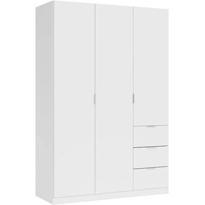 Armario LCX 3 puertas 3 cajones XL – Moderno, Blanco, Espacioso Armario LCX 3 puertas 3 cajones XL – Moderno, Blanco, Espacioso