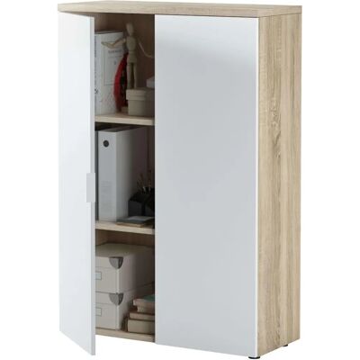 Duehome - Modelo Canadian 80cm x 119cm - Armario de almacenamiento multiusos blanco Duehome - Modelo Canadian 80cm x 119cm - Armario de almacenamiento multiusos blanco