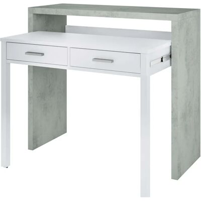 DUEHOME Blanco Artik Scrivania Estensibile - Scrivania DUEHOME Blanco Artik Scrivania Estensibile - Scrivania