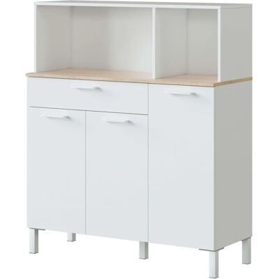 Duehome Mobile da Cucina - Bianco e Rovere Duehome Mobile da Cucina - Bianco e Rovere