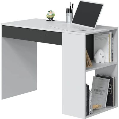 Escritorio Reversible Masster de Duehome - Blanco Artic y Gris Antracita Escritorio Reversible Masster de Duehome - Blanco Artic y Gris Antracita