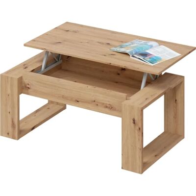 FRS Nodi Chêne Table Basse Lift-up - Table basse - Publicité FRS Nodi Chêne Table Basse Lift-up - Table basse - Publicité