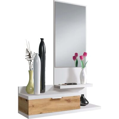 Mueble de recibidor Dahlia de Duehome - Espejo, Cajón, Estantes Mueble de recibidor Dahlia de Duehome - Espejo, Cajón, Estantes