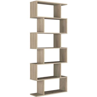 Bluco - Estantería Alta Danerys - 1,92x0,80x0,24m - Marrón - Librería Bluco - Estantería Alta Danerys - 1,92x0,80x0,24m - Marrón - Librería