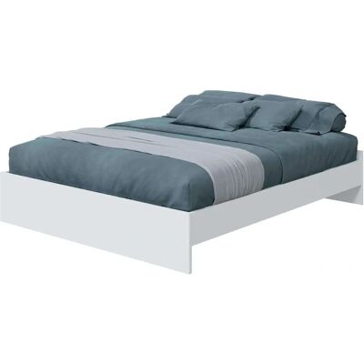 Miroytengo Ethna Weiß Bett - Moderner Stauraumbett für 160x190 cm Miroytengo Ethna Weiß Bett - Moderner Stauraumbett für 160x190 cm