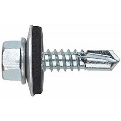 Sześciokonna wkręt samowiercący z powłoką cynkową - 6,3x25mm Sześciokonna wkręt samowiercący z powłoką cynkową - 6,3x25mm