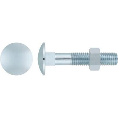Śruba INDEX M10 x 40 mm z chromowanym wykończeniem i kwadratowym kołnierzem - Śruba Śruba INDEX M10 x 40 mm z chromowanym wykończeniem i kwadratowym kołnierzem - Śruba