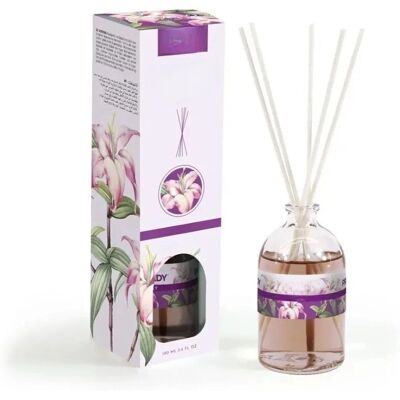 Prady Mikado Aromas Florales - 100ml Frasco de Cristal y Varitas Prady Mikado Aromas Florales - 100ml Frasco de Cristal y Varitas