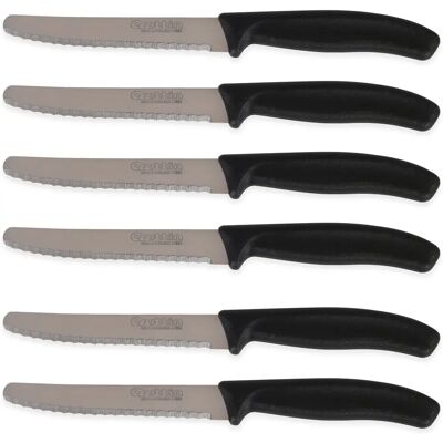 Ensemble de Couteaux Noirs Quttin - 6 pièces Ensemble de Couteaux Noirs Quttin - 6 pièces