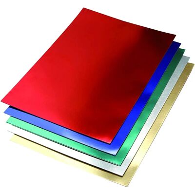 OFITURIA - Cartulinas 50x65 230g - Argent métallisé - Pack 10 - Cardstock OFITURIA - Cartulinas 50x65 230g - Argent métallisé - Pack 10 - Cardstock