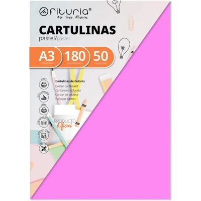 Carton Rose Fabrisa A3 180g - Carton - Publicité Carton Rose Fabrisa A3 180g - Carton - Publicité