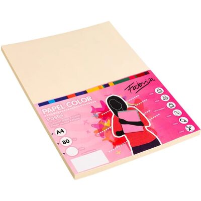 Papier A4 Ivoire Fabrisa - 100 Feuilles - 80g - Type de papier Papier A4 Ivoire Fabrisa - 100 Feuilles - 80g - Type de papier