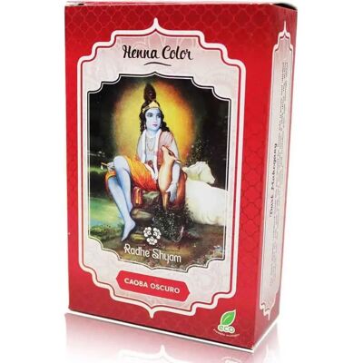 Tinte de Henna Semipermanente Caoba Oscuro Radhe Shyam - Tipo de cabello Tinte de Henna Semipermanente Caoba Oscuro Radhe Shyam - Tipo de cabello