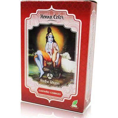 Tinte de cabello castaño cobre Radhe - Belleza natural Tinte de cabello castaño cobre Radhe - Belleza natural