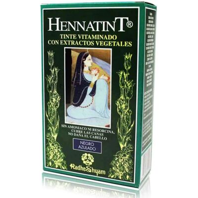 Radhe Shyam / Sitarama Hennatint Negro Azulado - Tinte para el cabello Radhe Shyam / Sitarama Hennatint Negro Azulado - Tinte para el cabello