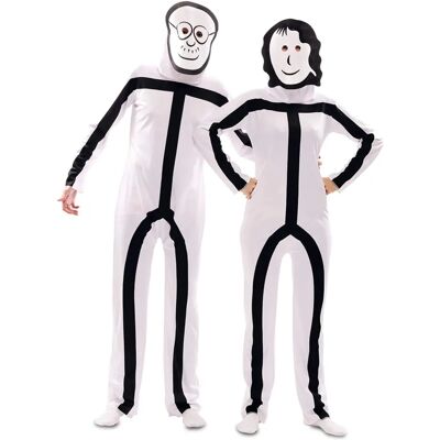 My Other Me Déguisement avec Masques Stickman Adulte - Costume - Publicité My Other Me Déguisement avec Masques Stickman Adulte - Costume - Publicité