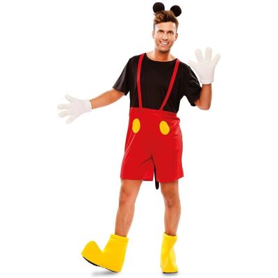 Déguisement Mickey Mouse adulte - Noir Rouge 100% polyester - Publicité Déguisement Mickey Mouse adulte - Noir Rouge 100% polyester - Publicité