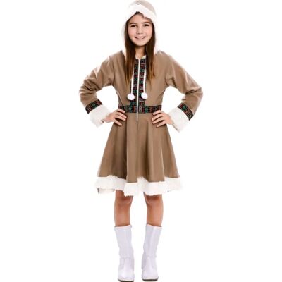 Inuit-Kostüm für Mädchen - Ethnisch gemustertes Kleid für 5-6 Jahre Inuit-Kostüm für Mädchen - Ethnisch gemustertes Kleid für 5-6 Jahre