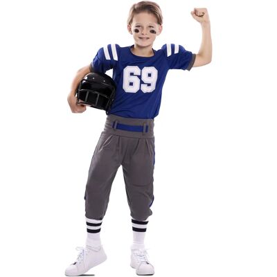 My Other Me Blue American Football Player Costume - Child 5-6 yrs My Other Me Blue American Football Player Costume - Child 5-6 yrs