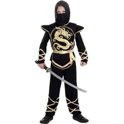 Eurocarnavales - Ninja Noir Or - Noir - Or - Costume - Publicité Eurocarnavales - Ninja Noir Or - Noir - Or - Costume - Publicité