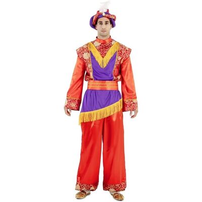 Magier König Sultan Erwachsenen Rot Kostüm - Halloween Kostüm Magier König Sultan Erwachsenen Rot Kostüm - Halloween Kostüm