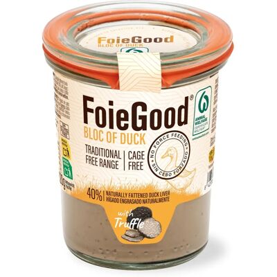 FoieGood - Hígado de pato en frasco 120g - No stoppt - Frasco de vidrio - Foie gras FoieGood - Hígado de pato en frasco 120g - No stoppt - Frasco de vidrio - Foie gras