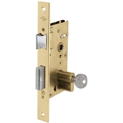 Cerradura CVL Modelo 1960/70/2 Latón para Puerta - Reversible, Entrada 70mm Cerradura CVL Modelo 1960/70/2 Latón para Puerta - Reversible, Entrada 70mm