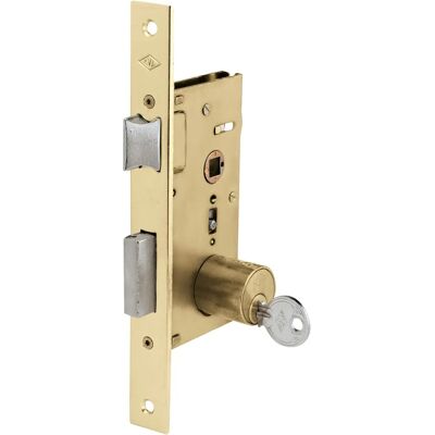 Cerradura Embutir CVL de Madera - 1962/60/2 Latón - Cerradura para Puerta de Madera Cerradura Embutir CVL de Madera - 1962/60/2 Latón - Cerradura para Puerta de Madera