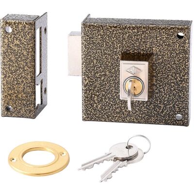 Cerradura de puerta CVL 1124a/8/he - Reversible con llave - Cilindro redondo Cerradura de puerta CVL 1124a/8/he - Reversible con llave - Cilindro redondo
