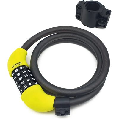 Candado de cable Urban Security - 12x1200mm - Dispositivo de seguridad versátil Candado de cable Urban Security - 12x1200mm - Dispositivo de seguridad versátil