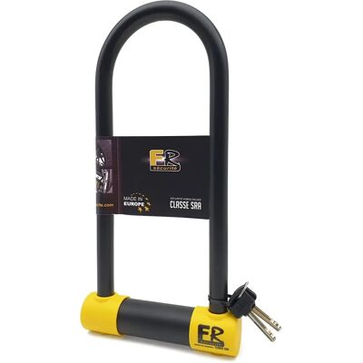 Cadenas de sécurité FR Sécurité - Modèle FR120L - Diamètre 18mm - Antivol de vélo - Approuvé SRA - Publicité Cadenas de sécurité FR Sécurité - Modèle FR120L - Diamètre 18mm - Antivol de vélo - Approuvé SRA - Publicité