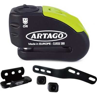 Artago Serratura disco ad alta sicurezza con allarme - Giallo Artago Serratura disco ad alta sicurezza con allarme - Giallo