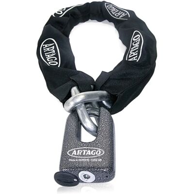 Artago 69T100 Cadeado de Corrente para Motos - Alta Segurança - 100cm - Preto Artago 69T100 Cadeado de Corrente para Motos - Alta Segurança - 100cm - Preto