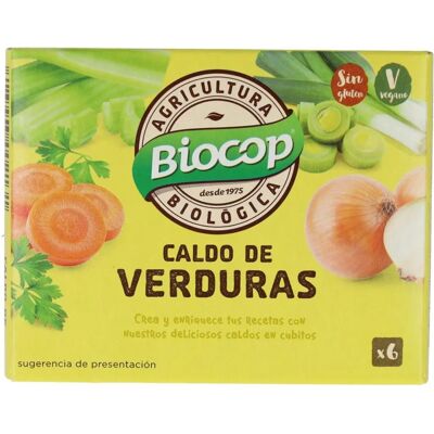 Biocop Vegetable Broth Cubes - Salt - 6 Units Biocop Vegetable Broth Cubes - Salt - 6 Units
