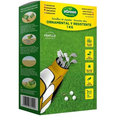 aGreen Grass - Erba ornamentale resistente - Alta densità & Colore aGreen Grass - Erba ornamentale resistente - Alta densità & Colore