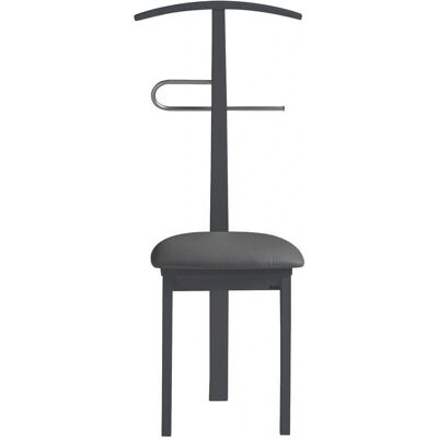 Mesita de noche Herdasa en madera de haya - Organizador de dormitorio - Gris grafito Mesita de noche Herdasa en madera de haya - Organizador de dormitorio - Gris grafito