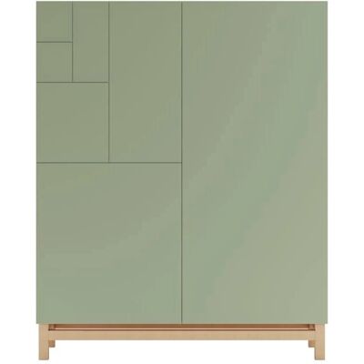 Mueble de zapatos Herdasa Volda 515 - Roble y Verde Mueble de zapatos Herdasa Volda 515 - Roble y Verde