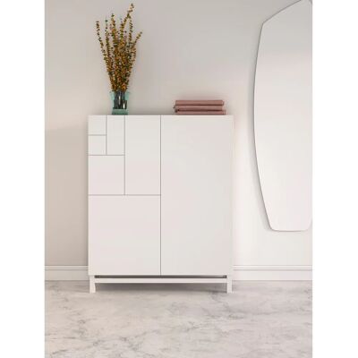 Herdasa Volda Blanco Zapatero Multifunción - Mueble de zapatos Herdasa Volda Blanco Zapatero Multifunción - Mueble de zapatos