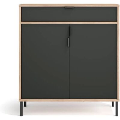 Mueble zapatero Herdasa - Modelo Alice con puertas grises Mueble zapatero Herdasa - Modelo Alice con puertas grises