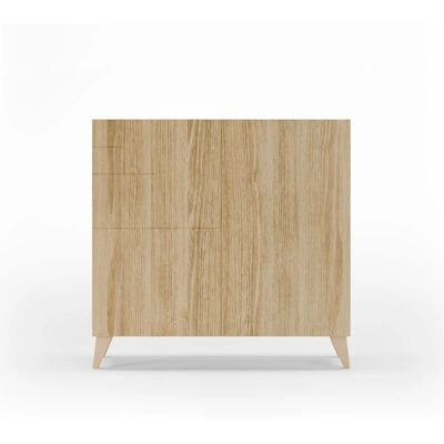 Zapatero Herdasa Bergen - Roble Natural - 87x90x27cm Zapatero Herdasa Bergen - Roble Natural - 87x90x27cm