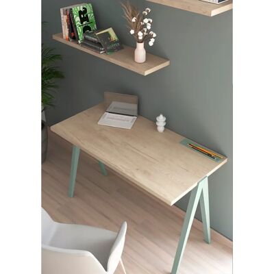 Escritorio Herdasa Modelo 635 Haya y Verde Escritorio Herdasa Modelo 635 Haya y Verde
