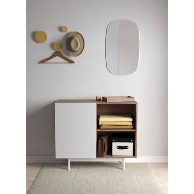 Herdasa Módulo compacto - Colección PRINTED - Nogal y blanco - 78cm Herdasa Módulo compacto - Colección PRINTED - Nogal y blanco - 78cm