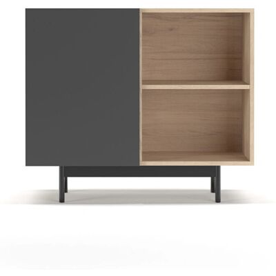 Herdasa - Printed 601-2 - Oak Graphite - 1 door - Sideboard Herdasa - Printed 601-2 - Oak Graphite - 1 door - Sideboard