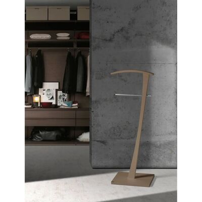 Mesita de noche Lindes Moka - Madera moderna Mesita de noche Lindes Moka - Madera moderna