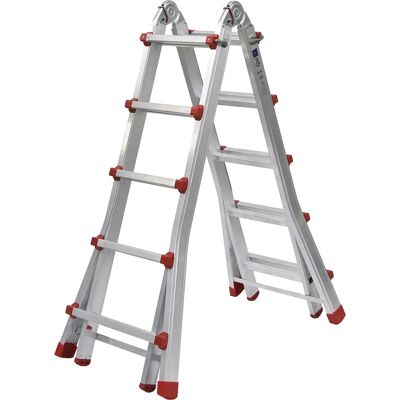 Escalera Orework Modelo 4x5 1,50 C de aluminio - Multifunción, 150kg máx Escalera Orework Modelo 4x5 1,50 C de aluminio - Multifunción, 150kg máx