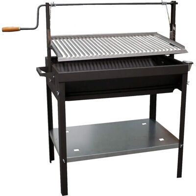Barbacoa Orework Brava de carbón y leña - Parrilla regulable para 10 comensales Barbacoa Orework Brava de carbón y leña - Parrilla regulable para 10 comensales