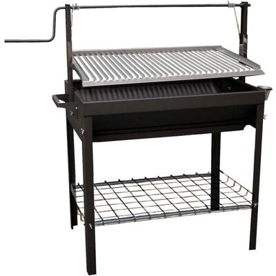 Orework Brava Barbacoa de Carbón y Madera Acero Inoxidable Ajustable - Para 10 Personas Orework Brava Barbacoa de Carbón y Madera Acero Inoxidable Ajustable - Para 10 Personas