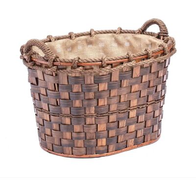 Cesto de leña Orework ovalado 24x52x42cm Cesto de leña Orework ovalado 24x52x42cm