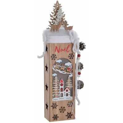 DKD Home Decor Père Noël LED Nature - Boule de Noël DKD Home Decor Père Noël LED Nature - Boule de Noël